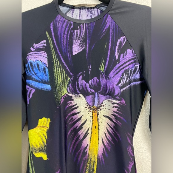 Christopher Kane Dress Womens size Small Stretch Floral Bodycon Party Cocktail - Picture 8 of 13